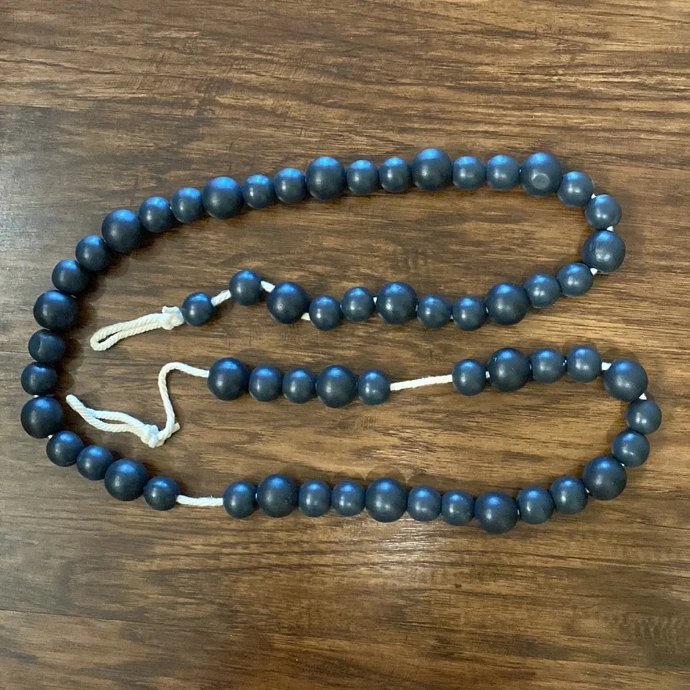 73” Wooden Bead Garland